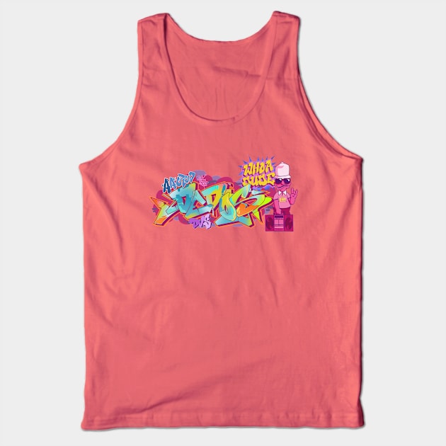 Dedos graff letters 2 Tank Top by Dedos The Nomad